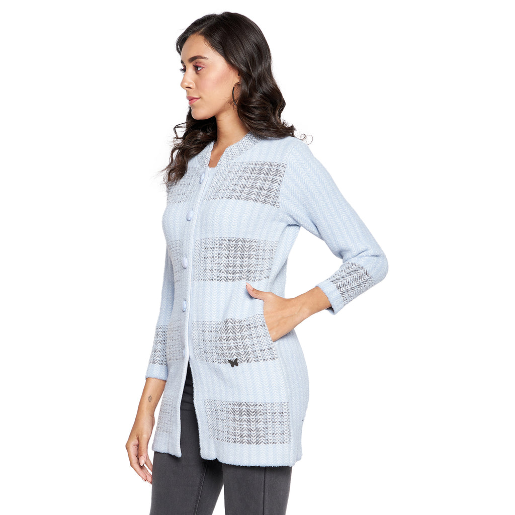 Duke Urban Women Full sleeve Collared Neck Cardigan (SDS1115)