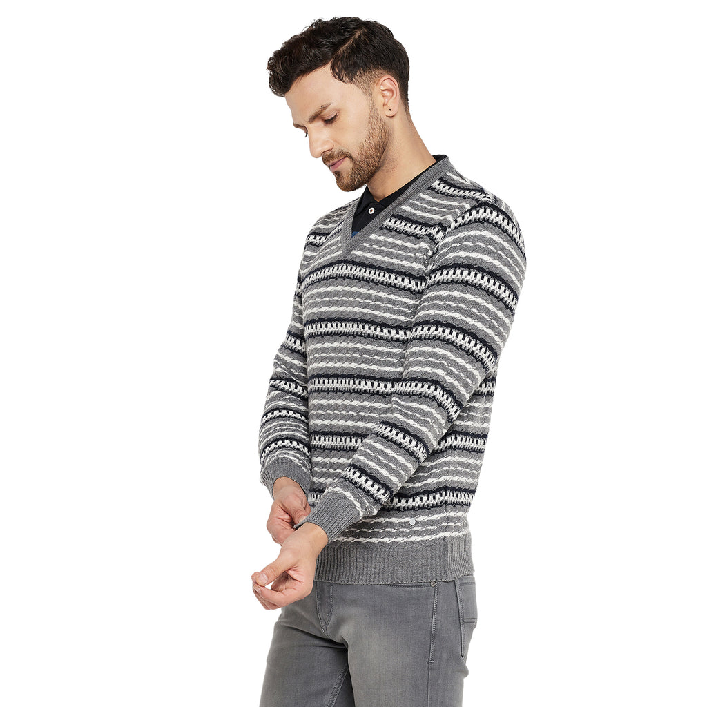 Duke Urban Men Full Sleeve V Neck Sweater (SDS2056)