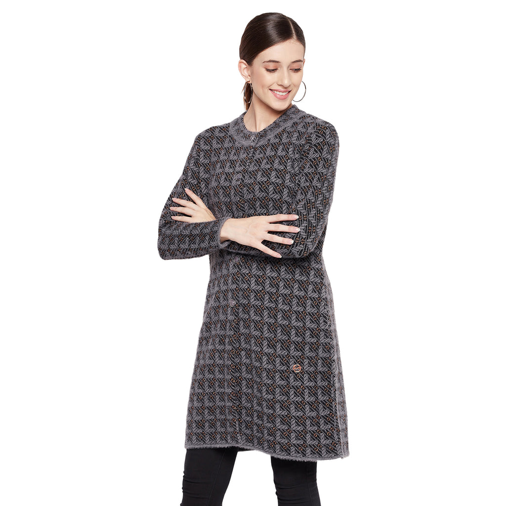Duke Urban Women Full Sleeve Long Cardigan (SDS1091)