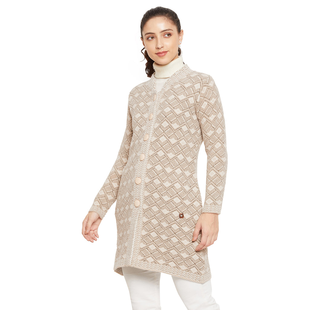 Duke Urban Women Full sleeve Collared Neck Cardigan (SDS1090)