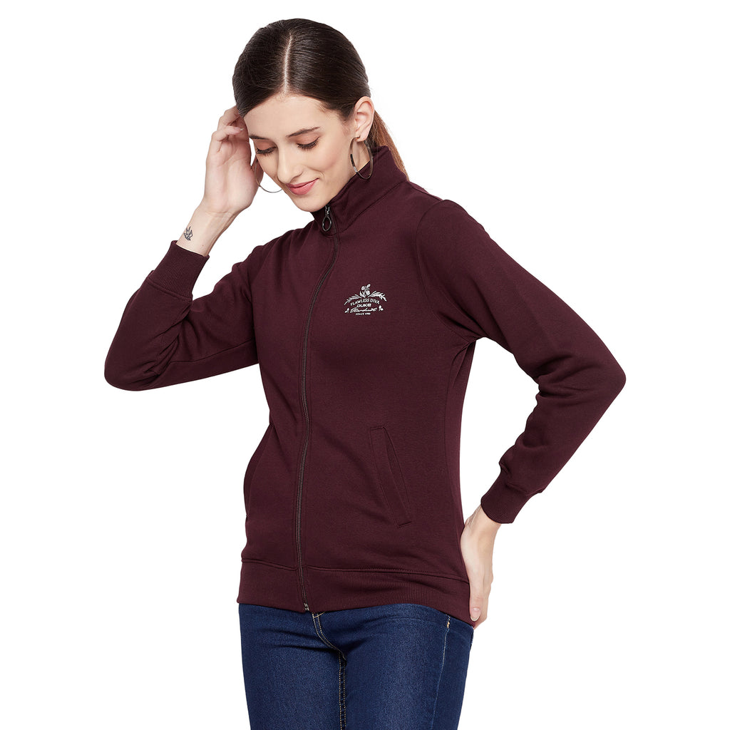 Duke Urban Women Full Sleeve Zipper Sweatshirt (LFX870)