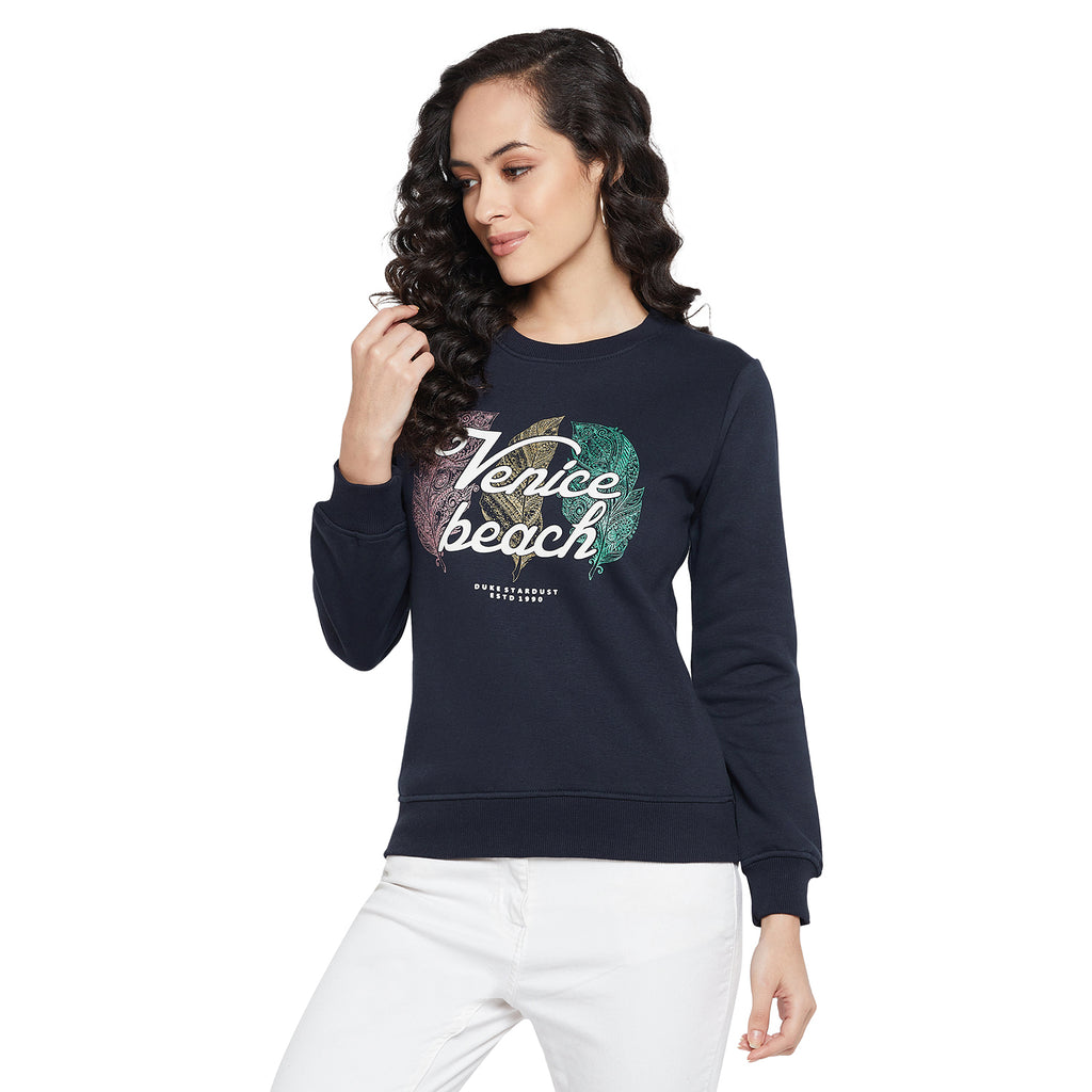 Duke Urban Women Full Sleeve Round Neck Sweatshirt (LFX828)