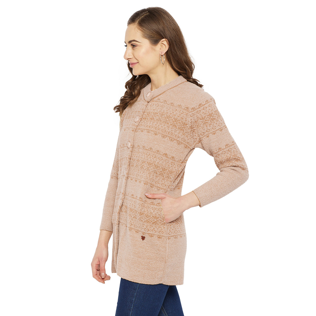 Duke Urban Women Full Sleeve Long Cardigan (SDS9645)