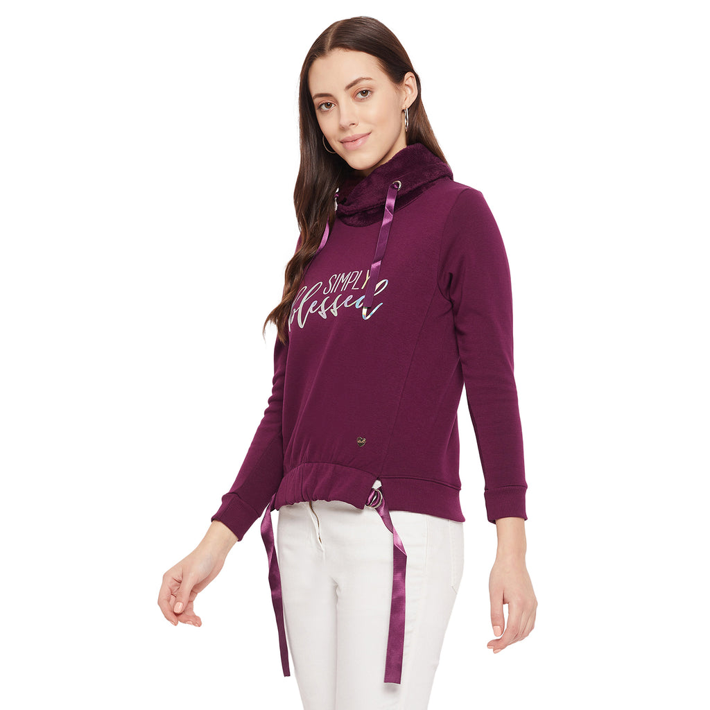 Duke Urban Women Cowl Neck Sweatshirt (LFX758)