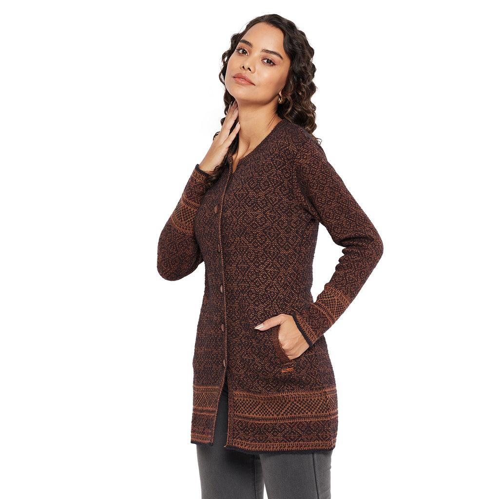 Duke Urban Women Round Neck Cardigan  (SDS1107)