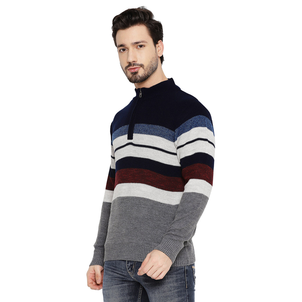 Duke Urban Men Full Sleeve Half Zip Sweater (SDS2076)