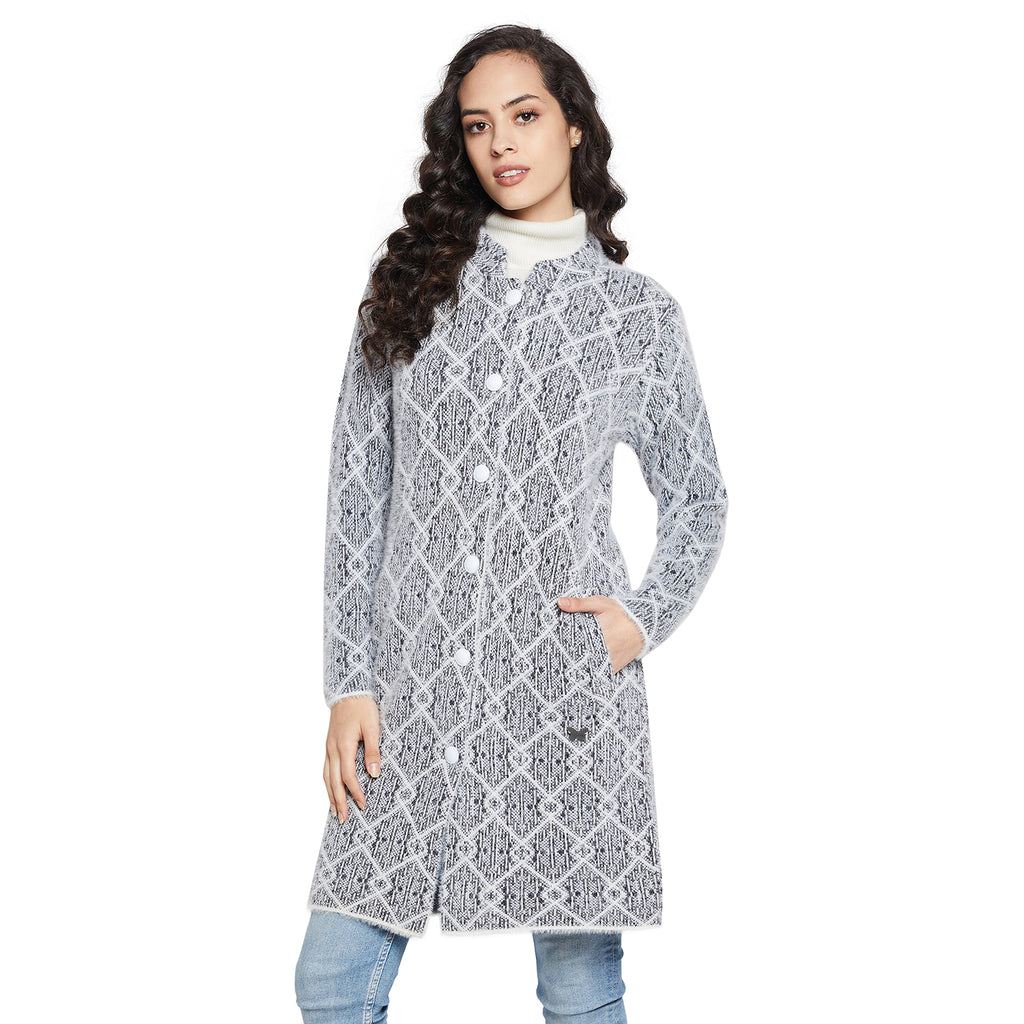 Duke Urban Women Full sleeve Round Neck Cardigan (SDS1098)