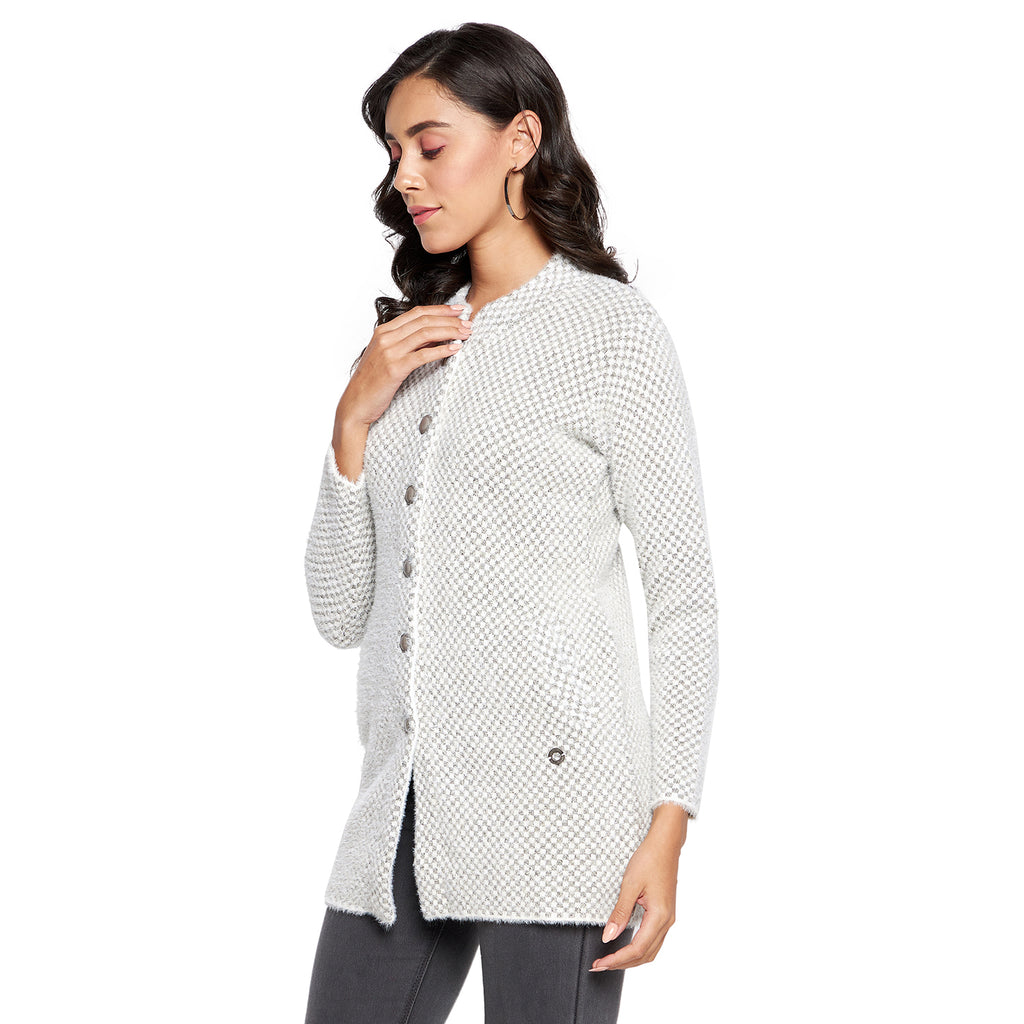 Duke Urban Women Full sleeve Collared Neck Cardigan (SDS1117)