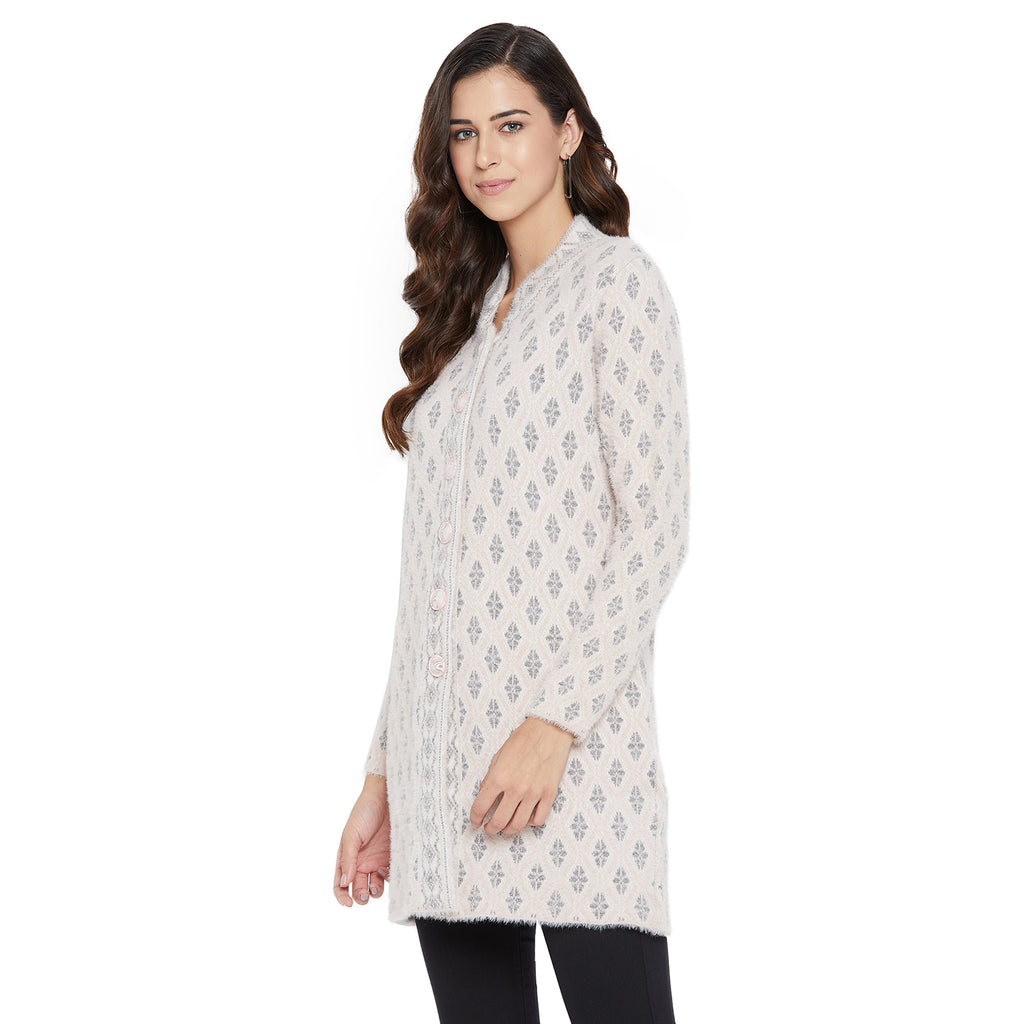 Duke Urban Women Full Sleeve Long Cardigan (SDS9651)