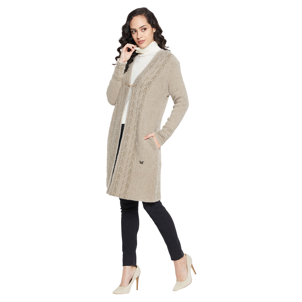 Duke Urban Women Full sleeve V Neck Cardigan (SDS9792)