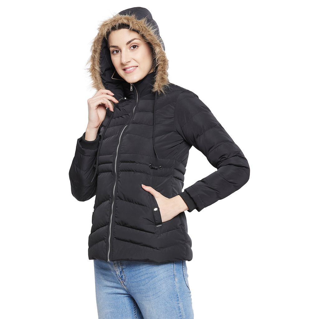 Duke Urban Women Full Sleeve Puffer Jacket (SDZ6690)