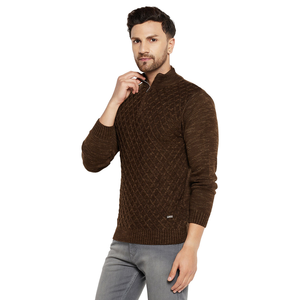 Duke Urban Men Full Sleeve Half Zip Sweater (SDS2080)