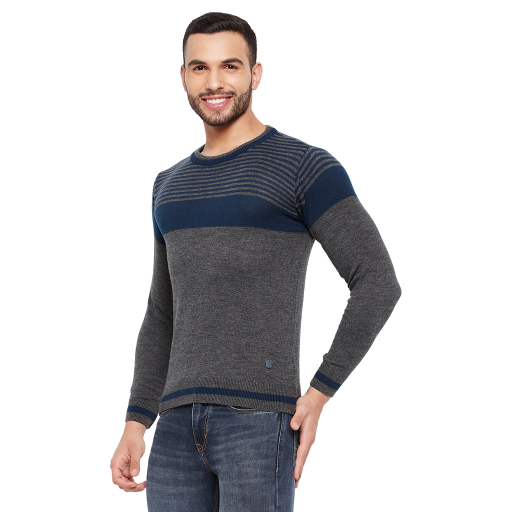 Duke Urban Men Full Sleeve Striped Sweater (SDS8101)