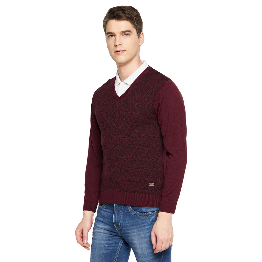 Duke Urban Men Full Sleeve V Neck Sweater (SDS8090)