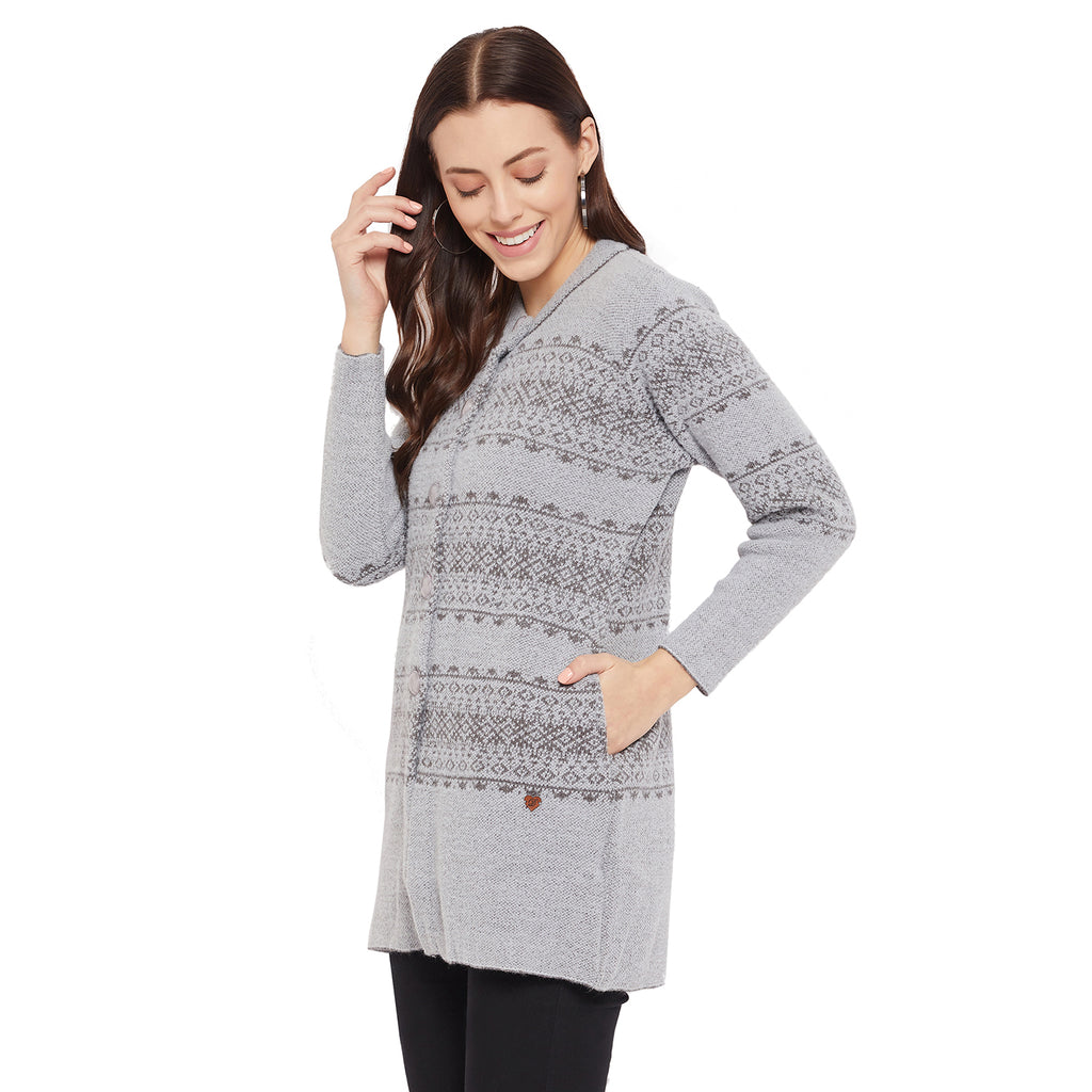 Duke Urban Women Full Sleeve Long Cardigan (SDS9645)