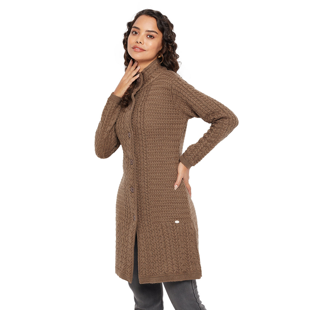 Duke Urban Women Turtle Neck Cardigan  (SDS1102)