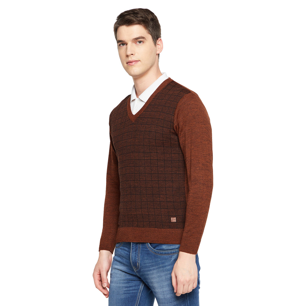 Duke Urban Men Full Sleeve V Neck Sweater (SDS8095)
