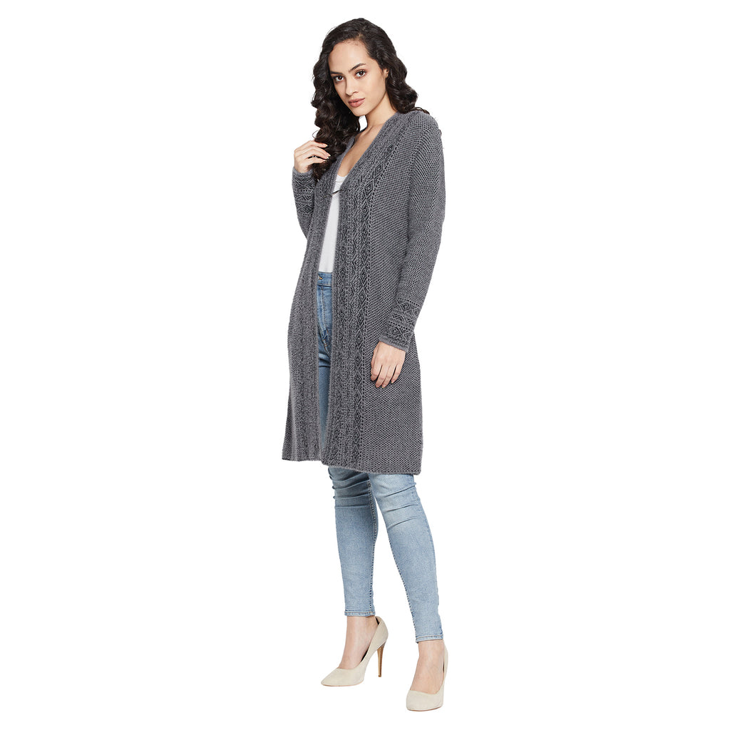 Duke Urban Women Full sleeve V Neck Cardigan (SDS9792)