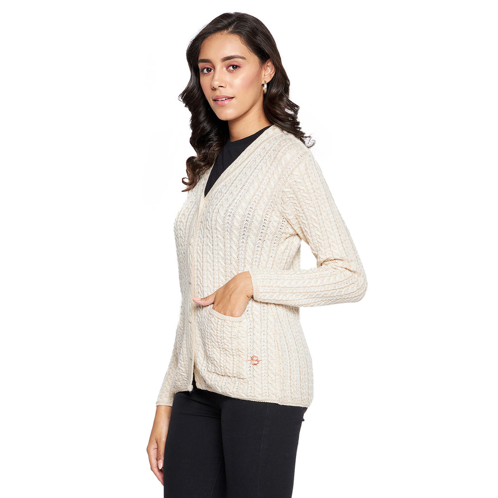 Duke Urban Women Full sleeve V Neck Cardigan (SDS9727)