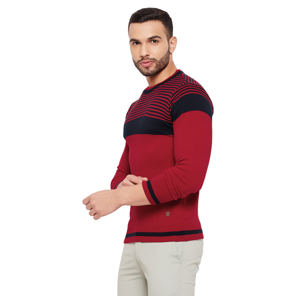 Duke Urban Men Full Sleeve Striped Sweater (SDS8101)