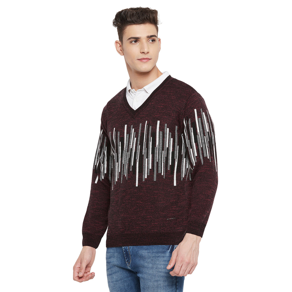 Duke Urban Men Full Sleeve V Neck Sweater (SDS663)