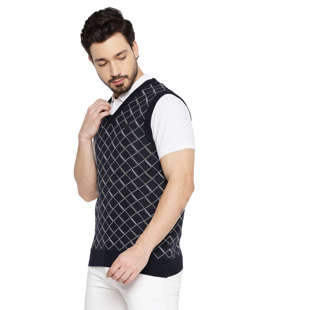 Duke Urban Men Sleeveless V Neck Sweater (SDS2027)