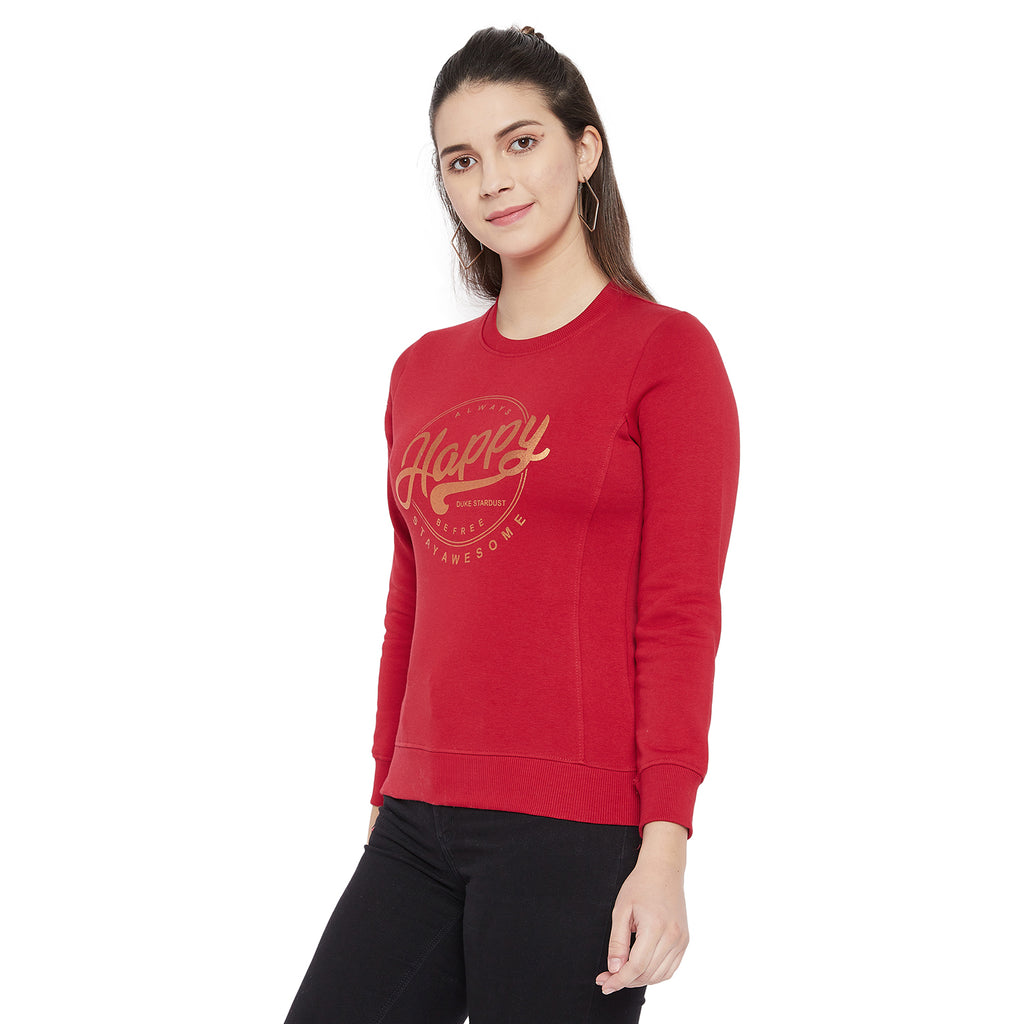 Duke Urban Women Round Neck Sweatshirt (MLFX674)