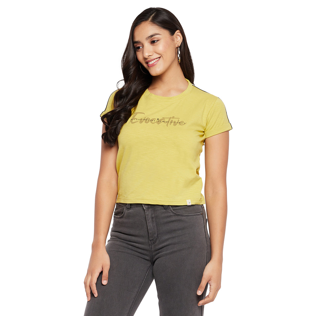 Duke Urban Round Neck Lady Crop Top (LFX114)