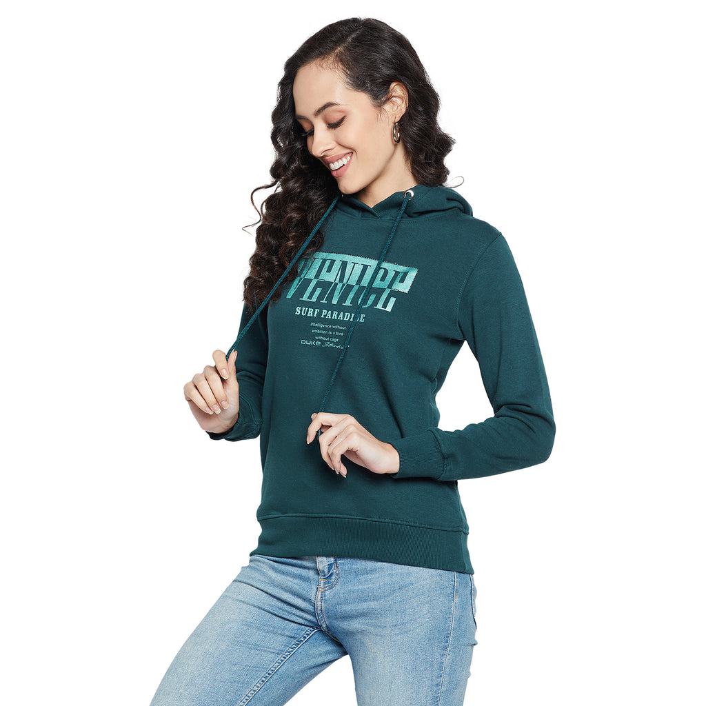 Duke Urban Women Full Sleeve Hooded Sweatshirt (LFX815)