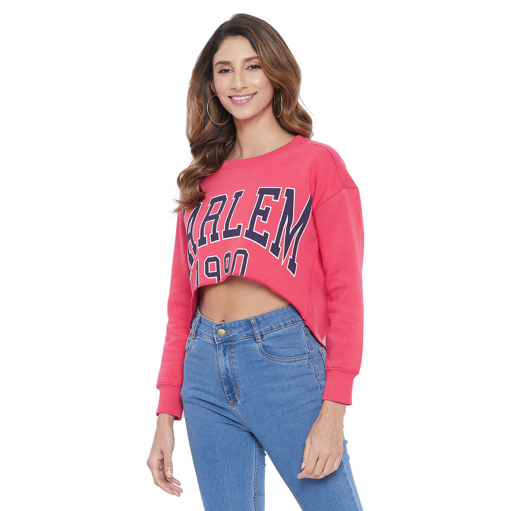 Duke Urban Women Round Neck Crop Sweatshirt (LFX763)
