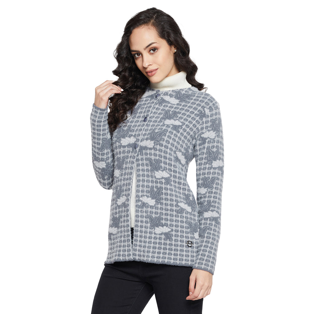 Duke Urban Women Full sleeve Round Neck Cardigan (SDS1055)