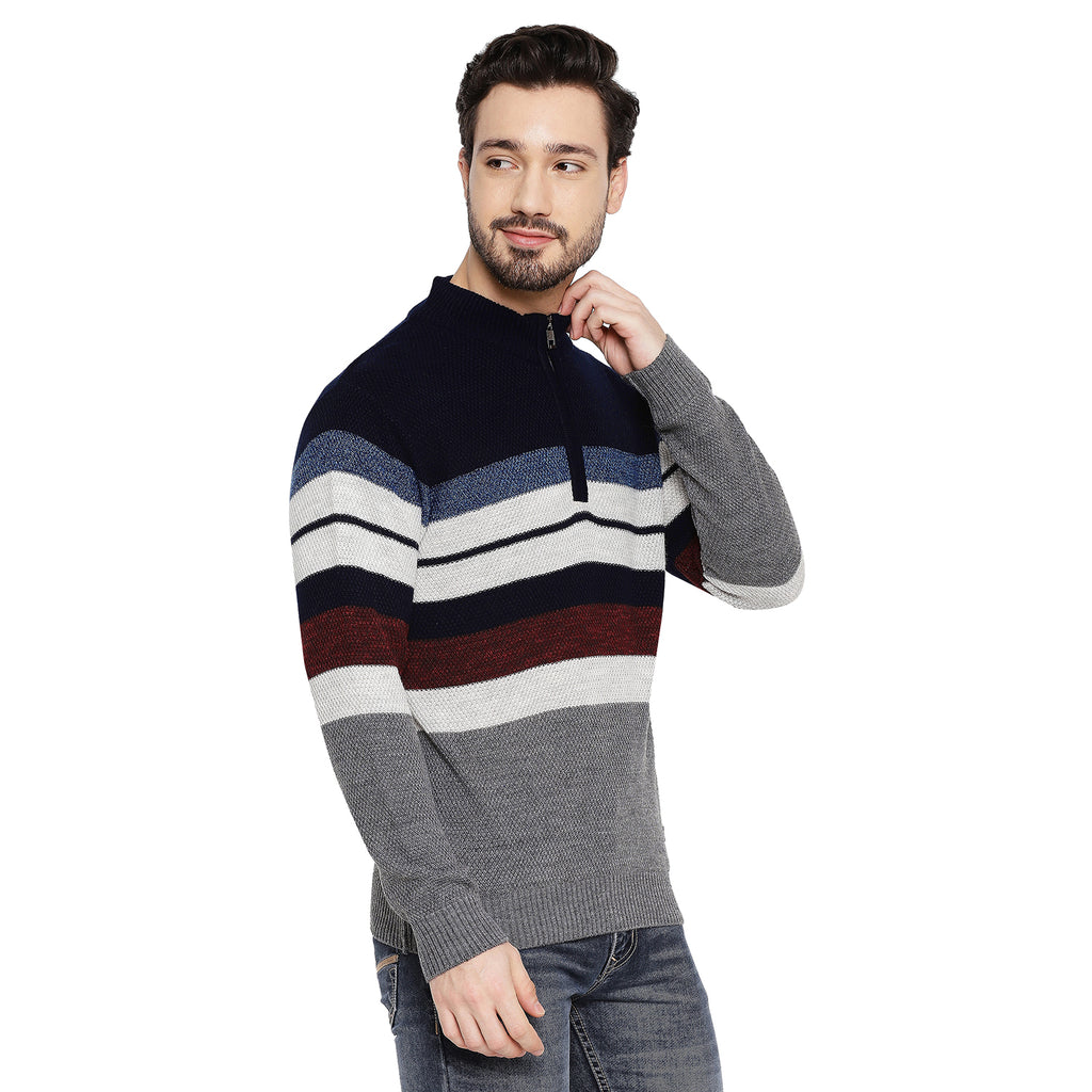 Duke Urban Men Full Sleeve Half Zip Sweater (SDS2076)