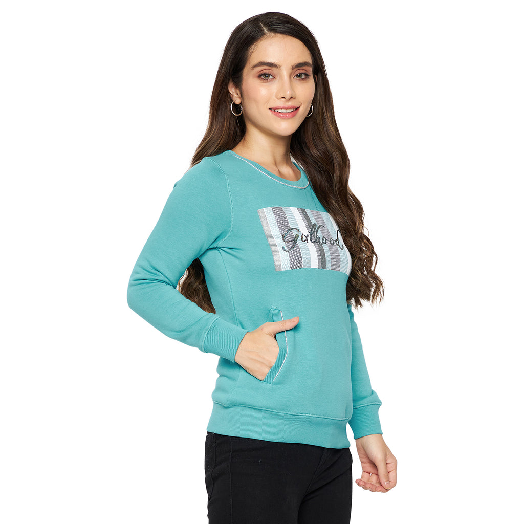 Duke Urban Women Full Sleeve Round Neck Sweatshirt (LFX780)