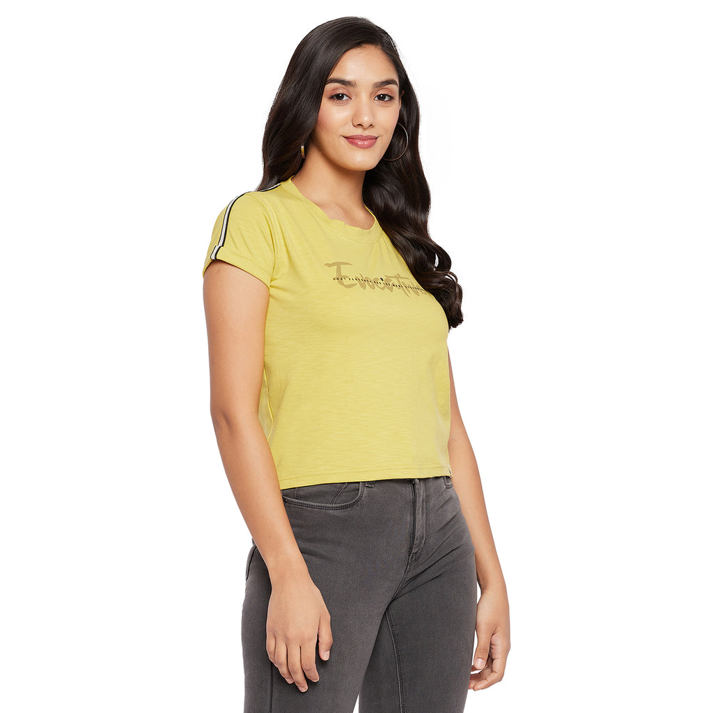 Duke Urban Round Neck Lady Crop Top (LFX114)
