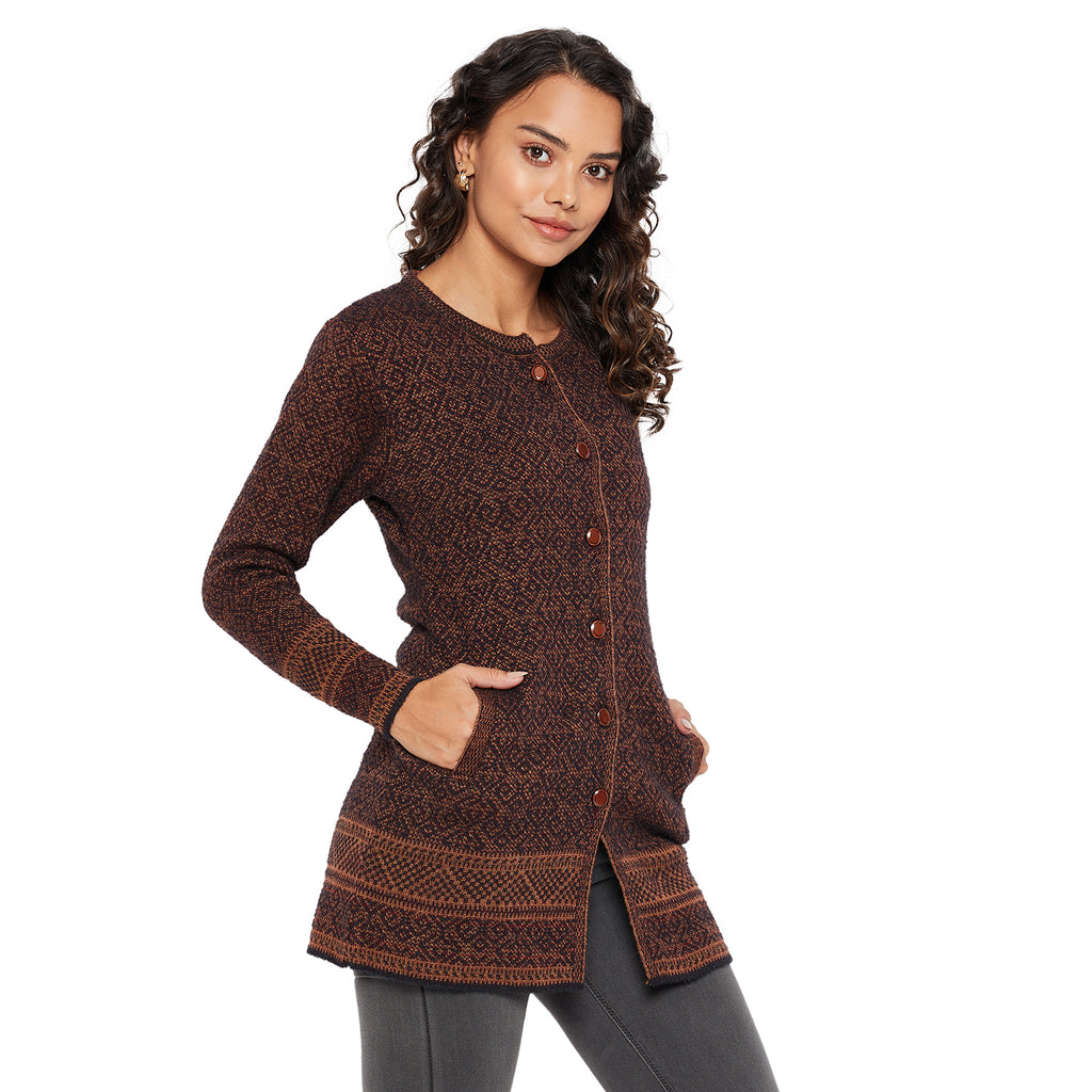 Duke Urban Women Round Neck Cardigan  (SDS1107)