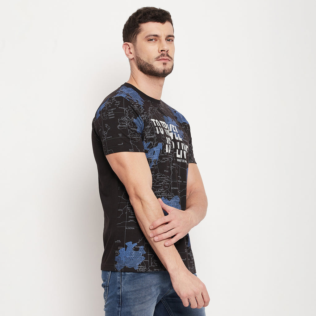 Duke Urban Men Half Sleeve Cotton T-shirt (LQ4479)
