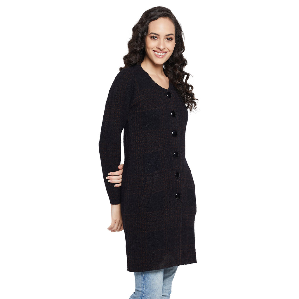 Duke Urban Women Full sleeve Round Neck Cardigan (SDS1099)