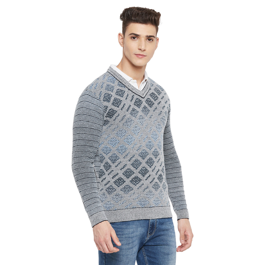 Duke Urban Men Full Sleeve V Neck Sweater (SDS671)