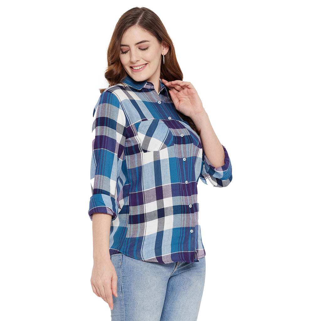 Duke Urban Women Full Sleeve Cotton Shirt (SDX3804)