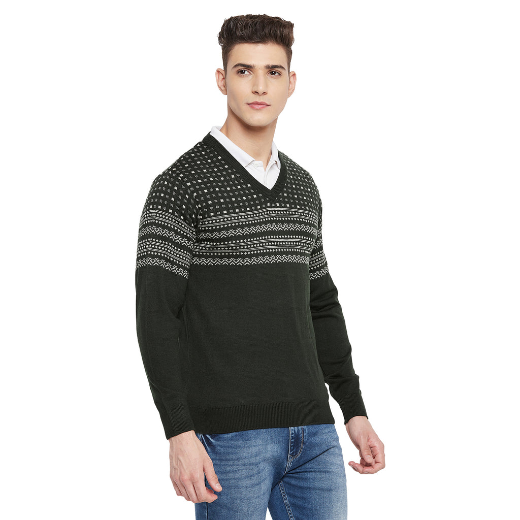 Duke Urban Men Full Sleeve V Neck Sweater (SDS668)