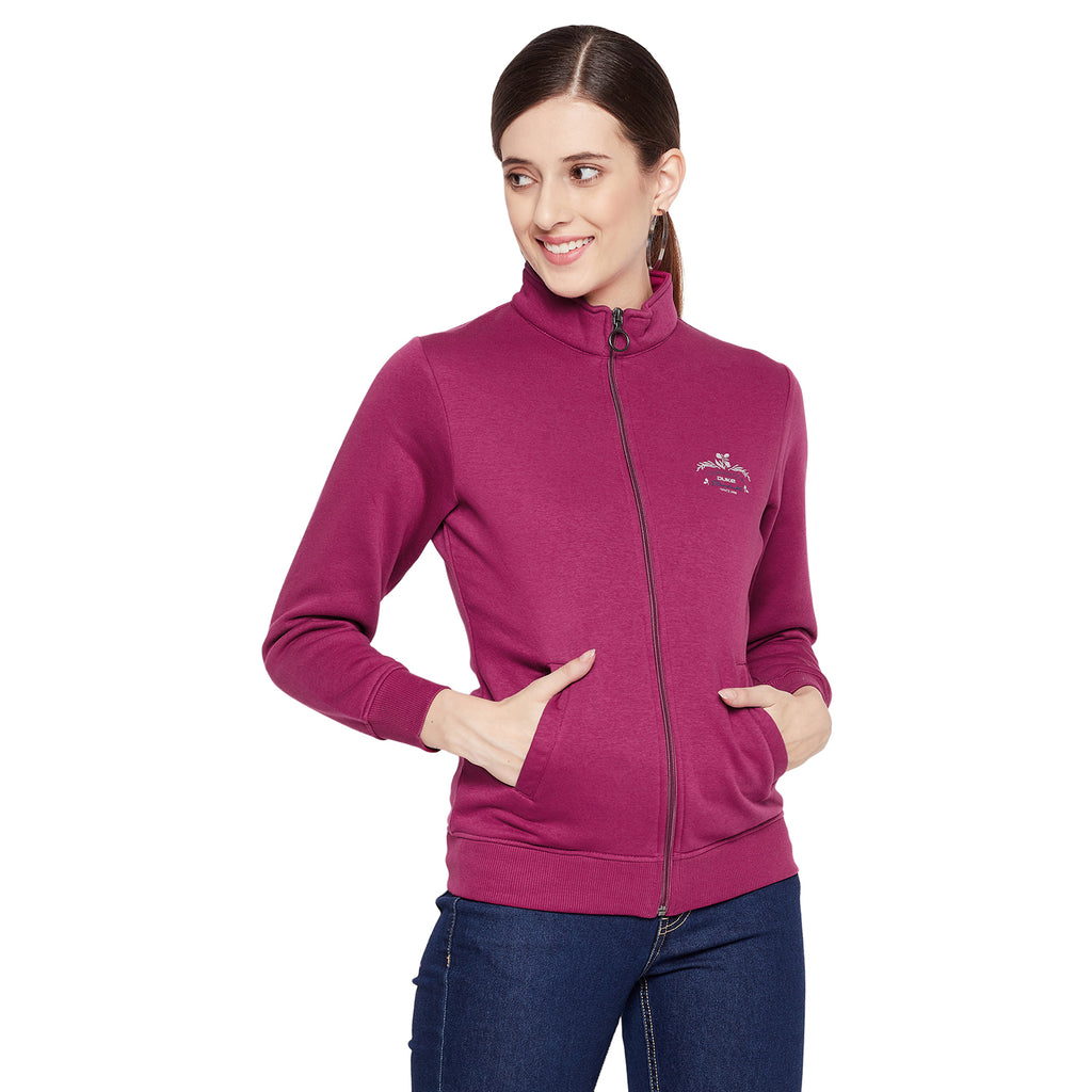 Duke Urban Women Full Sleeve Zipper Sweatshirt (LFX870)