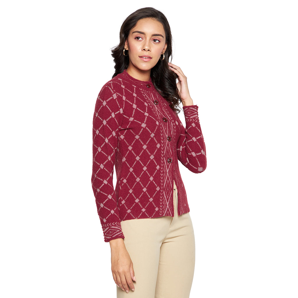 Duke Urban Women Full sleeve Round Neck Cardigan (SDS1057)