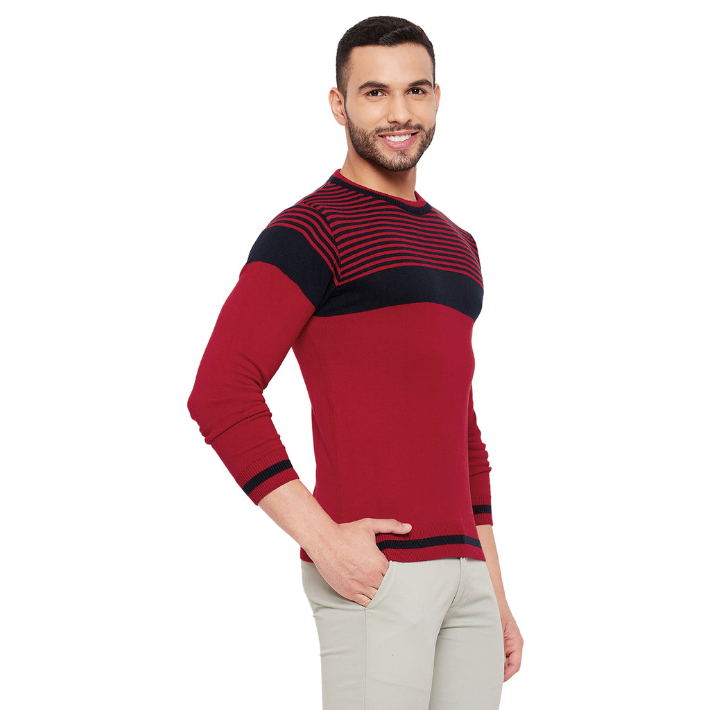Duke Urban Men Full Sleeve Striped Sweater (SDS8101)