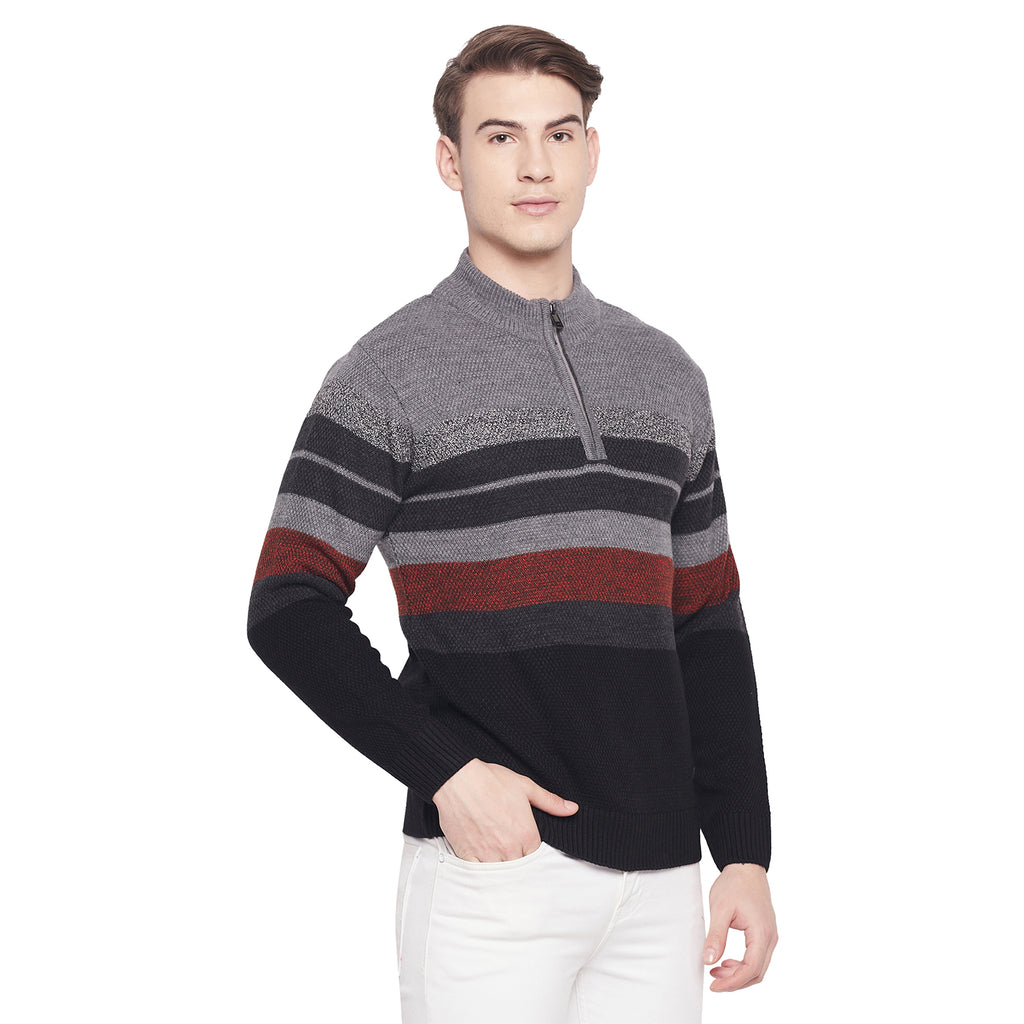 Duke Urban Men Full Sleeve Half Zip Sweater (SDS2076)