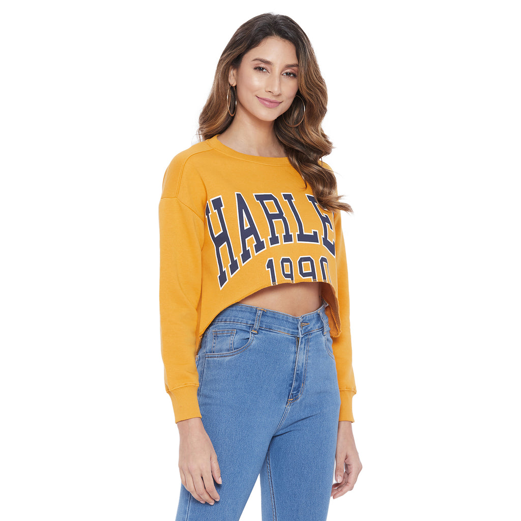 Duke Urban Women Round Neck Crop Sweatshirt (LFX763)