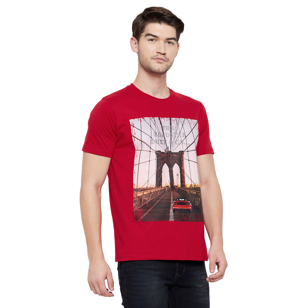 Duke Urban Men Half Sleeve Cotton T-shirt (LF5254)