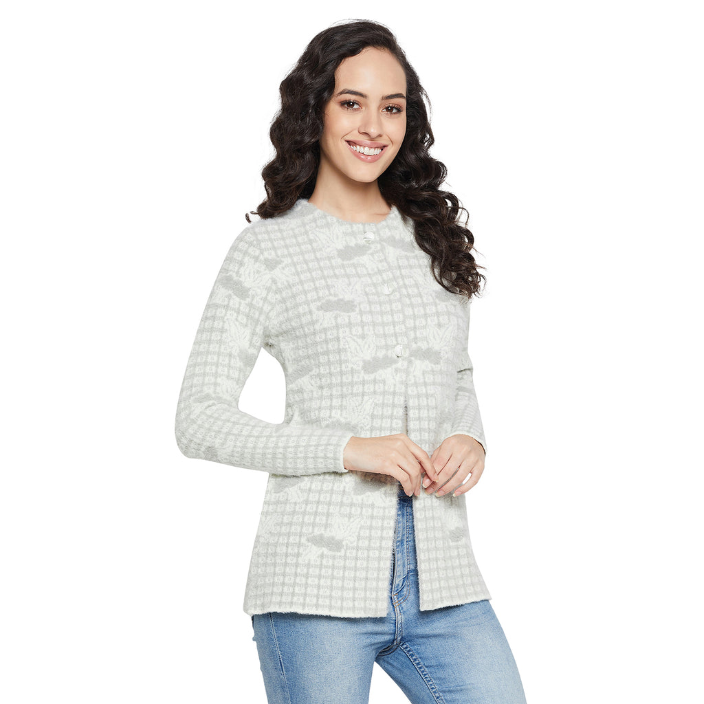 Duke Urban Women Full sleeve Round Neck Cardigan (SDS1055)