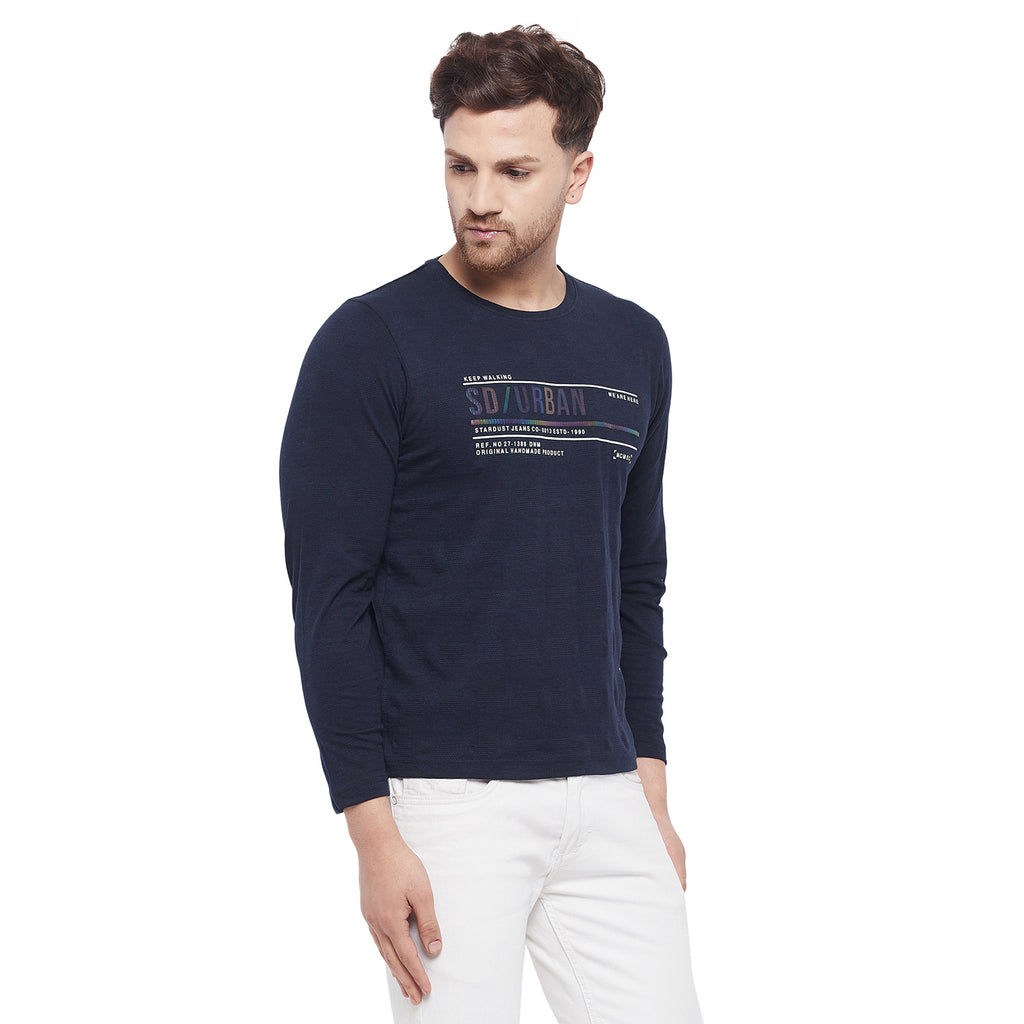 Duke Urban Men Full Sleeve Cotton T-Shirt (LF3929)