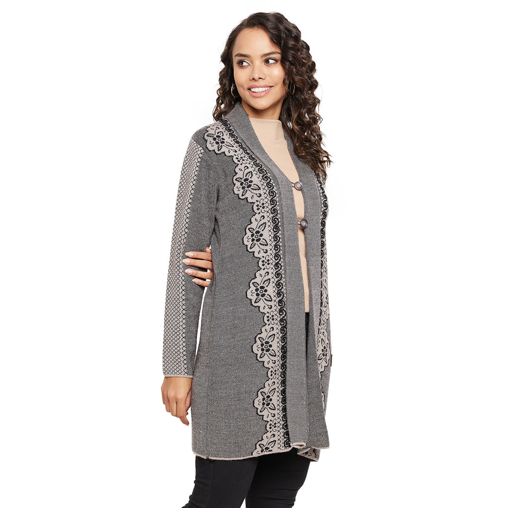 Duke Urban Women Full sleeve V Neck Cardigan (SDS1133)