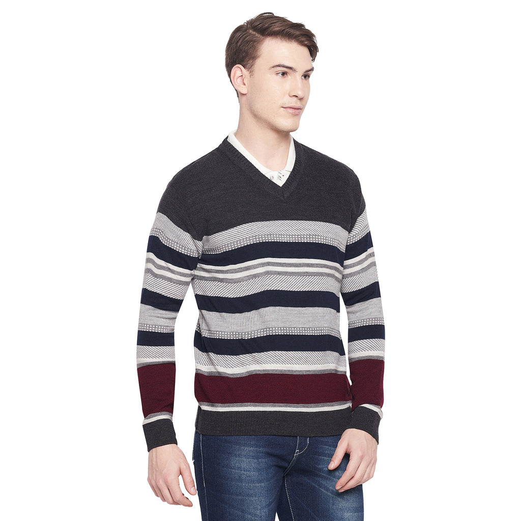 Duke Urban Men Full Sleeve V Neck Sweater (SDS2044)